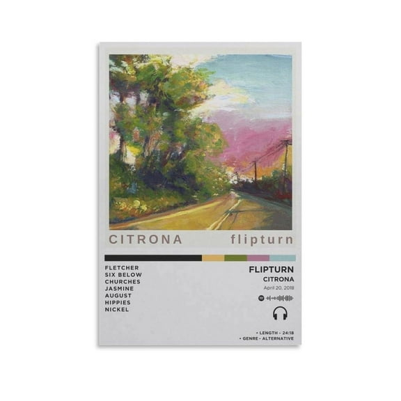 Flipturn Citrona  Canvas Poster Bedroom Decoration Landscape Office Valentine's Birthday Gift