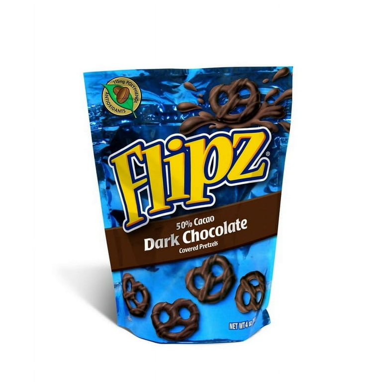 Flipz Dark Chocolate Pretzel, 4 oz - Case of 6 - Walmart.com