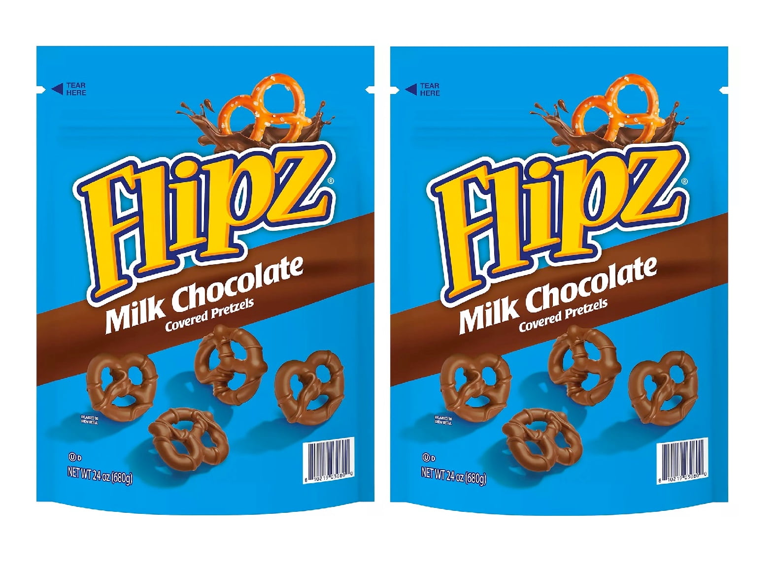 Flipz Milk Chocolate Covered Pretzels (24 oz.) 2PK