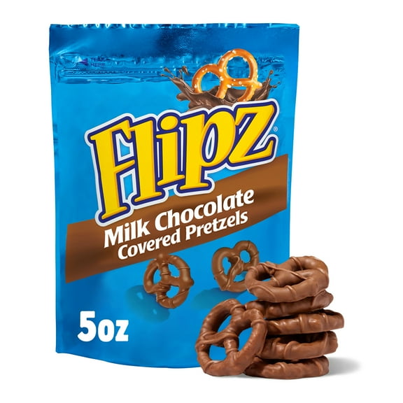 Flipz Milk Chocolate Covered Pretzels, 5 oz