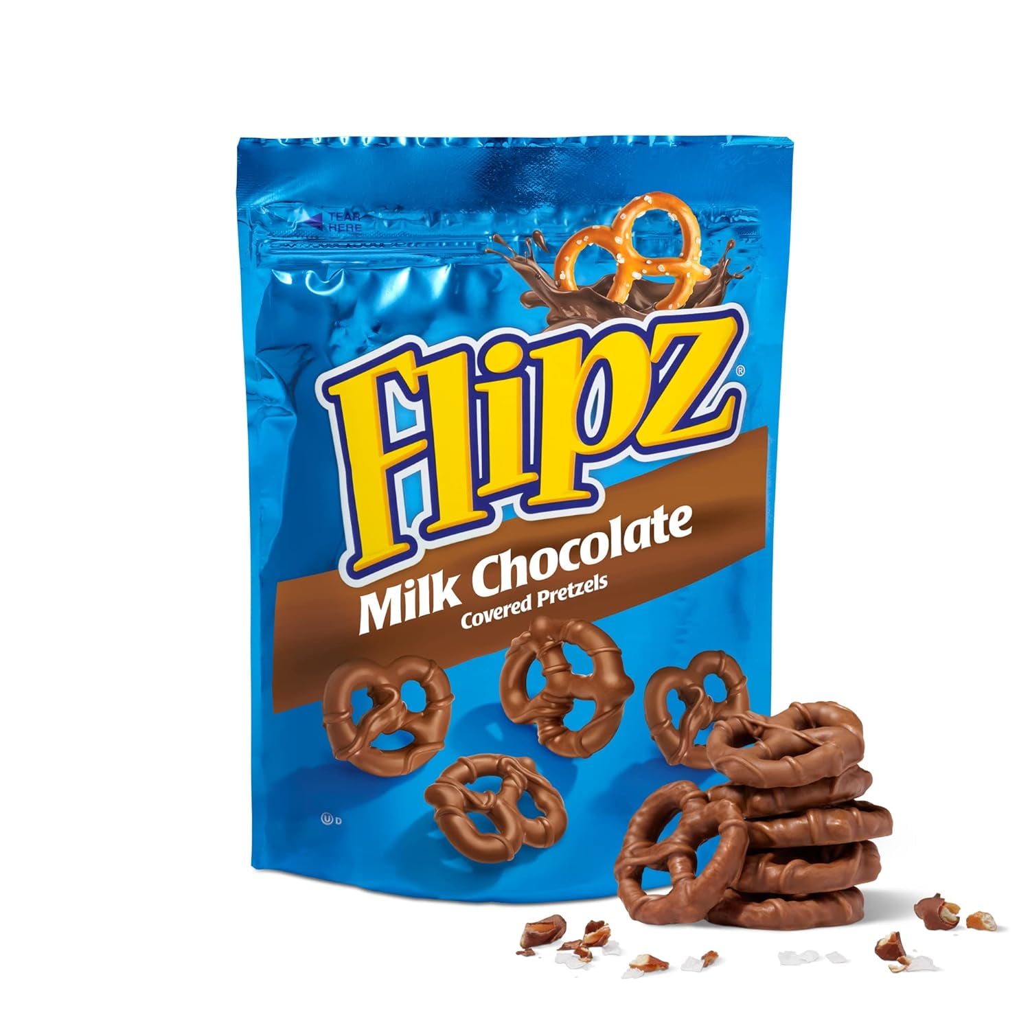 Flipz Milk Chocolate Covered Pretzels, 7.5 Oz.