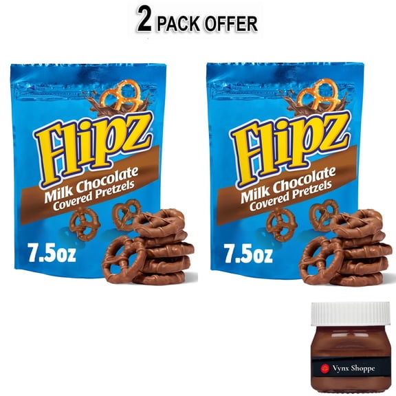 Flipz Milk Chocolate Covered Pretzels, 7.5 oz