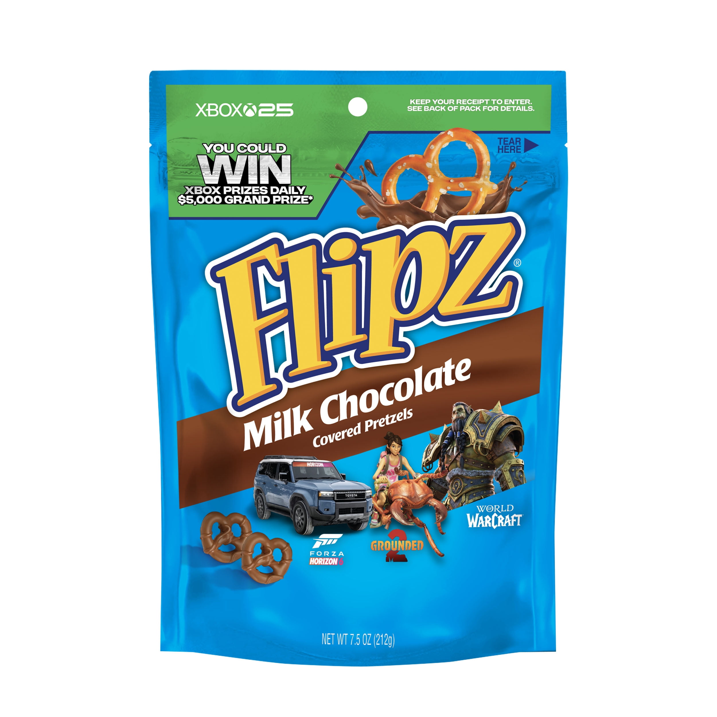 マチャルミー・フワロス プリシク Flipz Milk Chocolate Covered Pretzels, 7.5 oz Snack Pack - Walmart.com