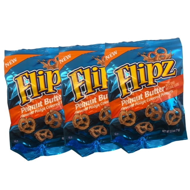 Flipz Peanut Butter Covered Pretzels 2.5oz