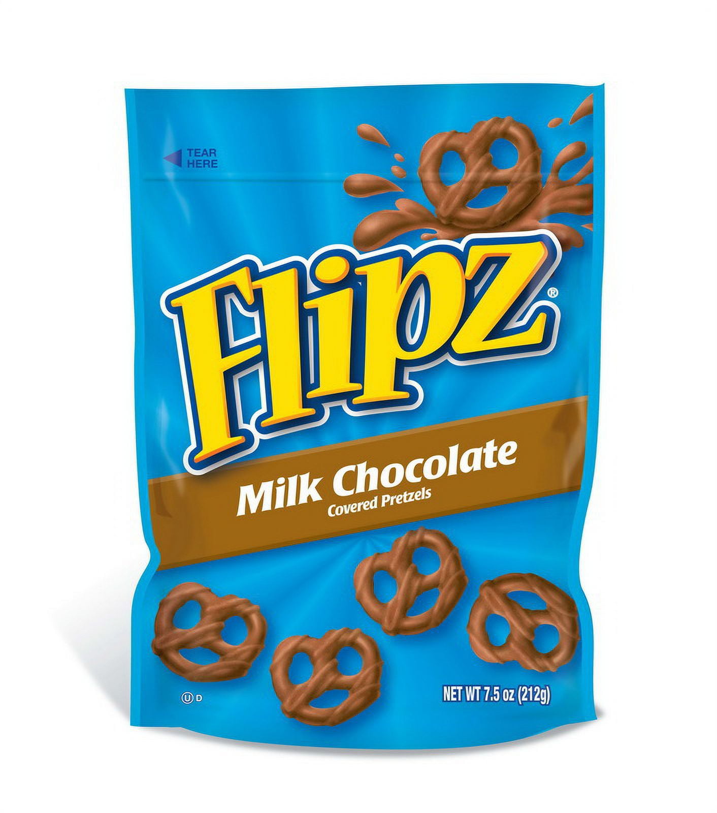 Flipz Pretzels Chocolate Covered Stand Up Pouch, 7.5 oz Case of 8