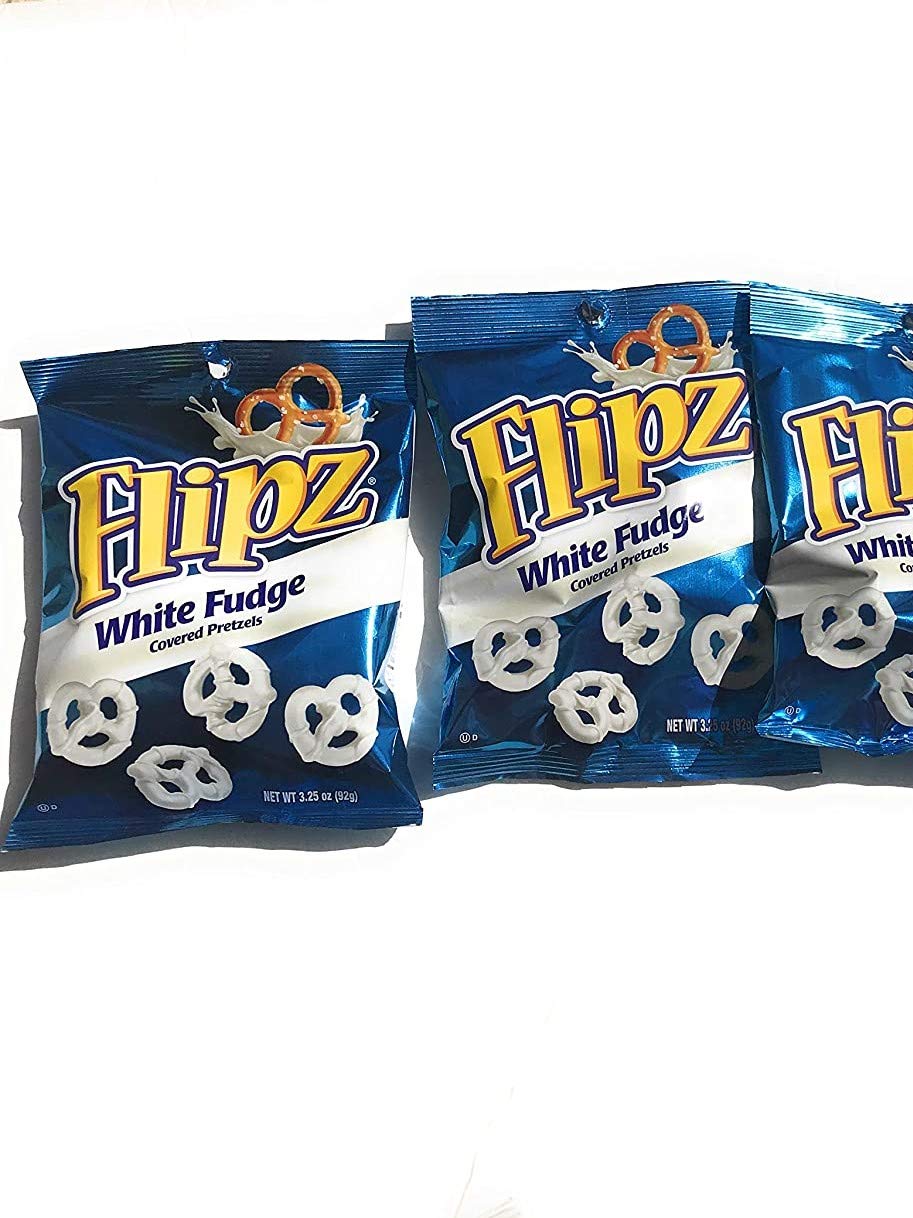 Flipz White Fudge Covered Pretzels 3.25 Oz 2 Pack