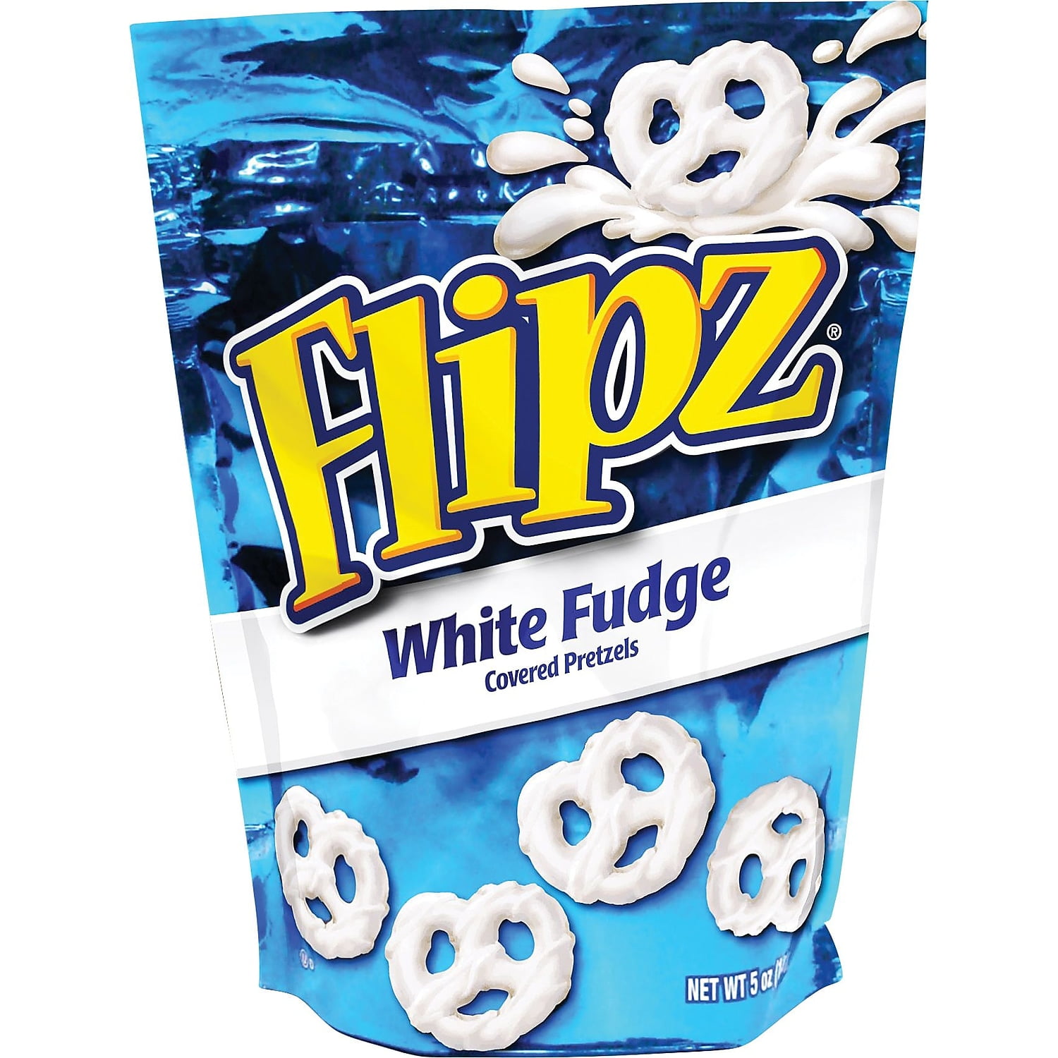 Flipz White Fudge Covered Pretzels Twists 5 oz. Bags 6 Bags/Box (058