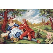 Flirt Printed Canvas for Needlepoint Tapestry Gobelin Embroidery Gobelin L C963