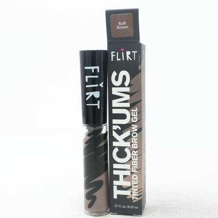 Flirt Thickums Tinted Fiber Brow Gel Soft Brown 0.21oz/6.1ml New With Box