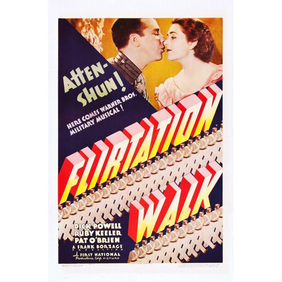 Flirtation Walk Us Poster Art From Left: Dick Powell Ruby Keeler 1934 Movie Poster Masterprint (11 x 17)