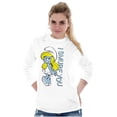 thumbnail image 1 of Flirty Smurfette I Smurf You Cartoon Women's Long Sleeve T Shirt Brisco Brands S, 1 of 5