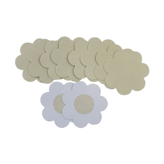 Flirtzy 92140-Beige Flirtzy Disposable Waterproof Nipple Cover Pasties, Beige - 5 Pair per Pack