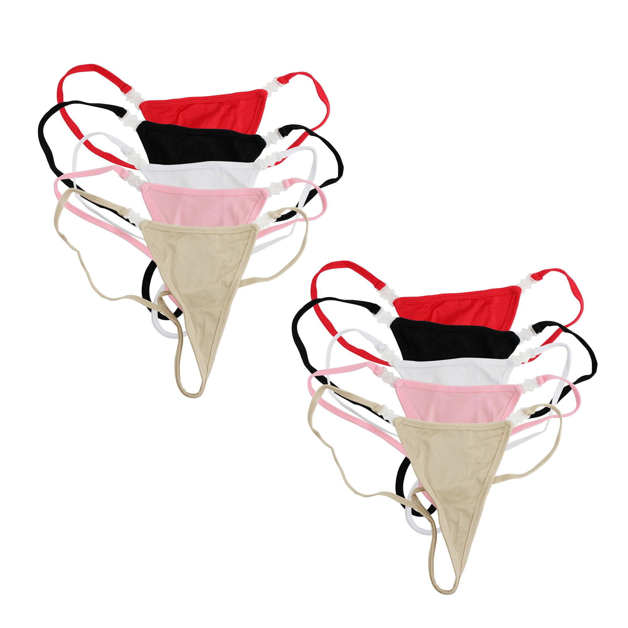 Flirtzy Mini Micro Stretchy Y Back G-String Thong with Breakaway Clasps ...