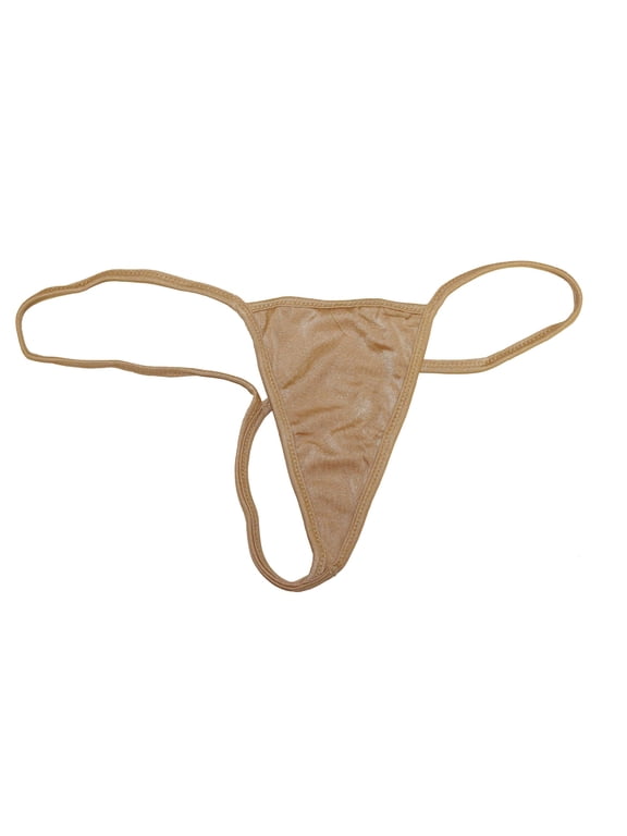 Mini Micro Y Back G-String Low RiseThong, O/S, Nude