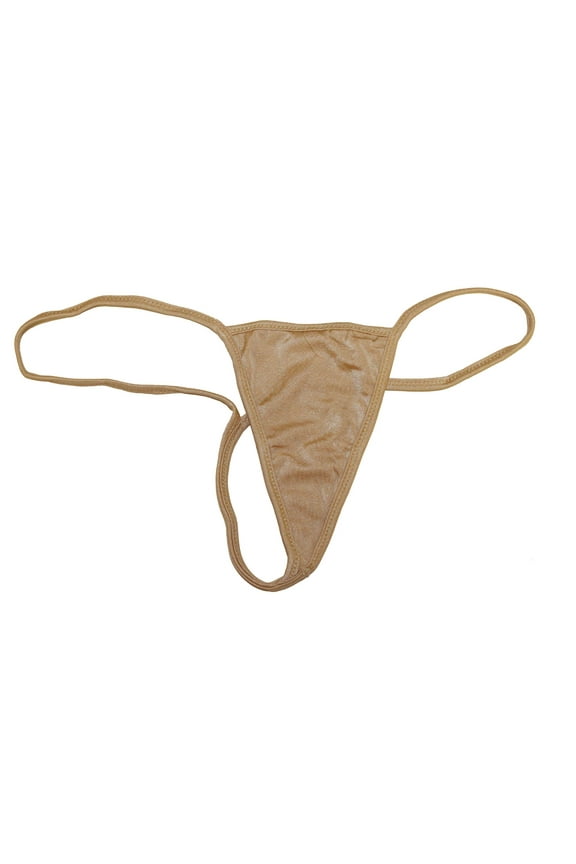 Mini Micro Y Back G-String Low RiseThong, O/S, Nude