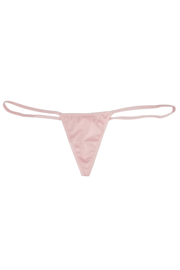 Mini Micro Y Back G-String Low RiseThong, O/S, Pink