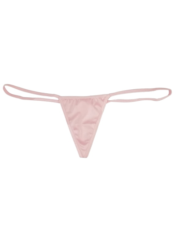 Mini Micro Y Back G-String Low RiseThong, O/S, Pink