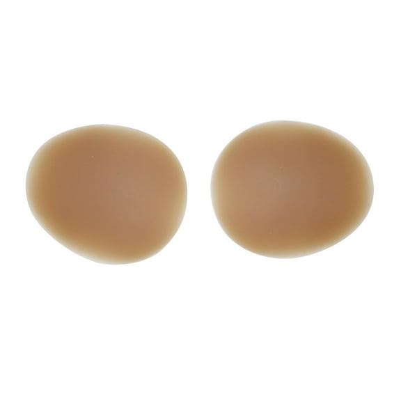 Flirtzy Reusable No Show No Adhesive Waterproof Silicone Nipple Cover, Mocha