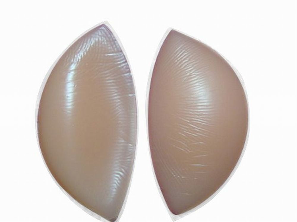 1000g 36D Triangle Silicone Breast Forms False Boobs Cross Dresser + Wear Bra  XL