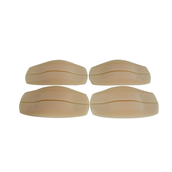 Flirtzy Soft Silicone Bra Strap Cushion Holder Non-Slip Shoulder Protecting Pads Ease Shoulder Pain Discomfort and Indentation, 2 Pair Pack, Beige