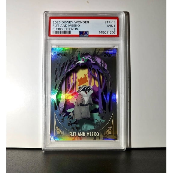Flit and Meeko 2025 Topps Disney #FF-14 Furry Friends Card Pocahontas PSA 9