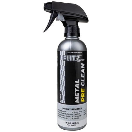 Flitz Aluminum PreClean Metal Cleaner and Rust Remover, 16 oz
