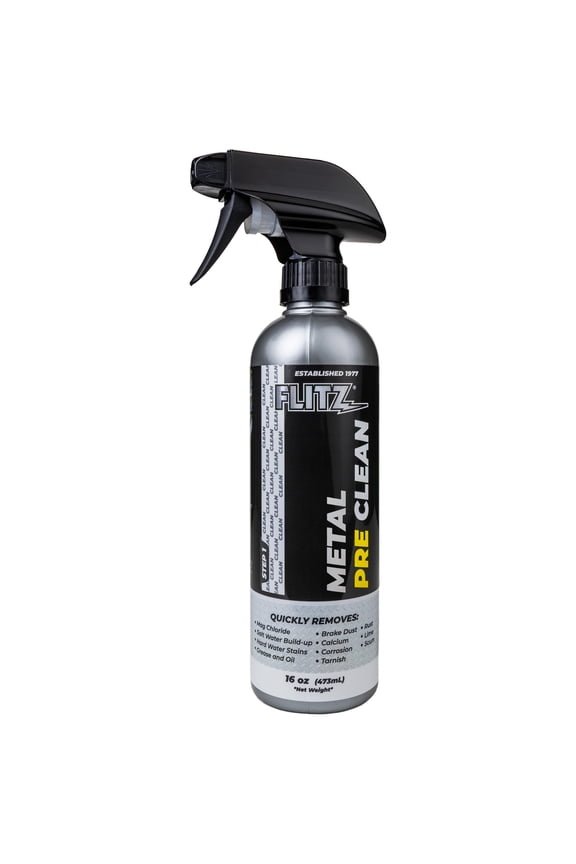Flitz Aluminum PreClean Metal Cleaner and Rust Remover, 16 oz