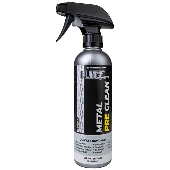 Flitz Aluminum PreClean Metal Cleaner and Rust Remover, 16 oz