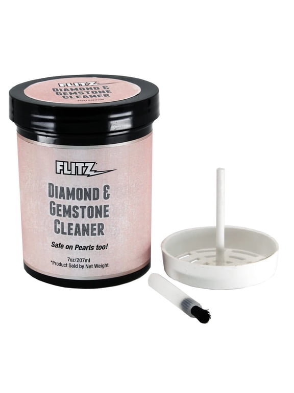 Liquid Diamond Gemstone Jewelry Cleaner, Silver Dip Remover, 7 Oz