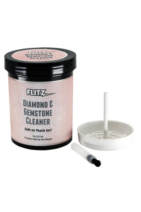 Liquid Diamond Gemstone Jewelry Cleaner, Silver Dip Remover, 7 Oz