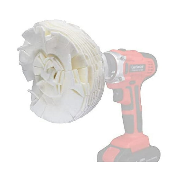 "Flitz WB200-50 White X-Large Buff Ball, Durable Polishing and Buffing Attachment, Scratch Removal Tool, 7"""