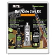 Flitz Stock Wax Bluing Paste Cleaner Polish Wax Gun and Knife Care 4 Piece Cleaning Kit
