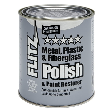 Flitz Metal Plastic and Fiberglass Polish, Aluminum and Chrome Polish, 2 lb
