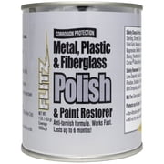 Flitz Metal Polish Paste - Multi-Purpose Cleaner and Polish for Aluminum, Brass, Copper, Chrome, Stainless Steel, Silver, Fiberglass and Plastic, 16 oz Jar