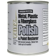 Flitz Metal Plastic and Fiberglass Polish, Aluminum and Chrome Polish for Homes, Boats, and Automobiles, 1 lb