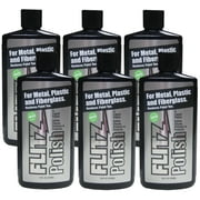 Flitz Metal Polish and Cleaner Liquid for All Metal, Also Works on Plastic, Fiberglass, Aluminum, Jewelry, Sterling Silver: Great for Headlight Restoration and Rust Remover, 16 Oz - 6 Pack
