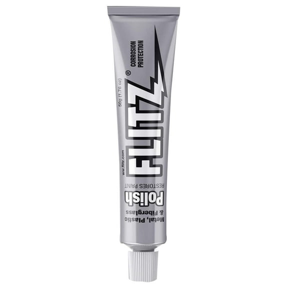 Flitz Metal Polish and Cleaner Paste, Also Works on Plastic, Fiberglass, Aluminum, Jewelry, Sterling Silver - Headlight Restoration and Rust Remover - Made in the USA - 1.76 OZ - 20 Pack