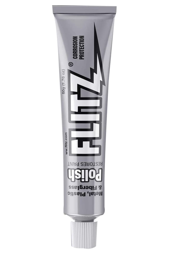 Metal Polish and Cleaner Paste, Also Works on Plastic, Fiberglass, Aluminum, Jewelry, Sterling Silver - Headlight Restoration and Rust Remover - Made in the USA - 1.76 OZ - 20 Pack