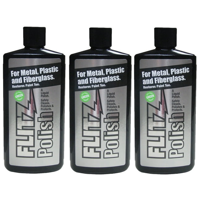 Flitz MultiPurpose Polish and Cleaner Liquid for Metal, Plastic, Fiberglass, Aluminum, Jewelry
