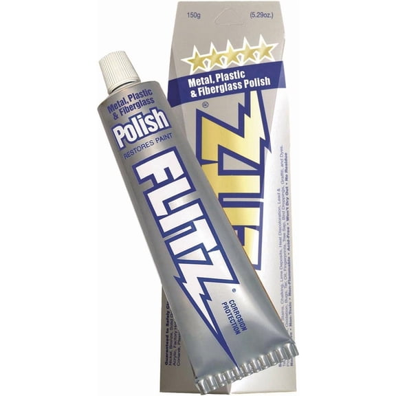 Flitz Polish Paste - Universal Car Polish, Clean, Deoxidize, Protect - 5.29 oz Boxed Tube