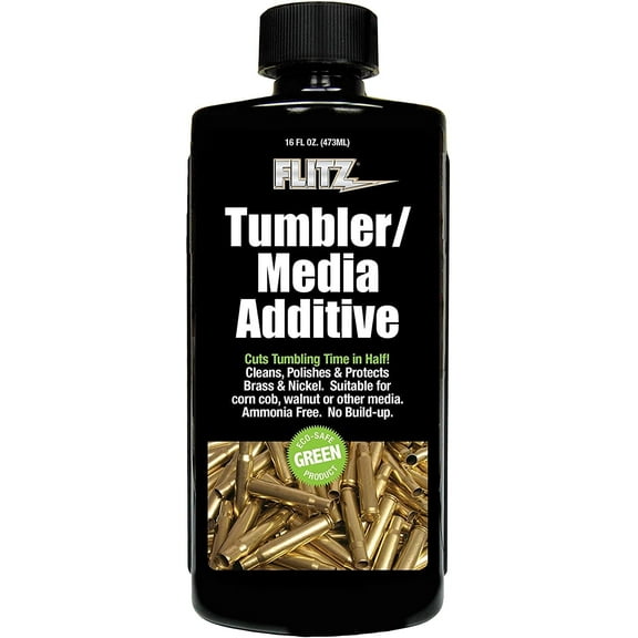 Flitz Brass Polish Copper Cleaner Eco-friendly Non-toxic Tumbler Media Additive, 16 oz Bottle