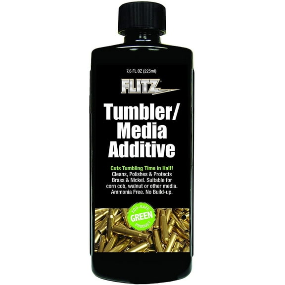 Flitz Tumbler Brass Polish Copper Cleaner Metal Cleaning Media Additive 7.6 oz Bottle