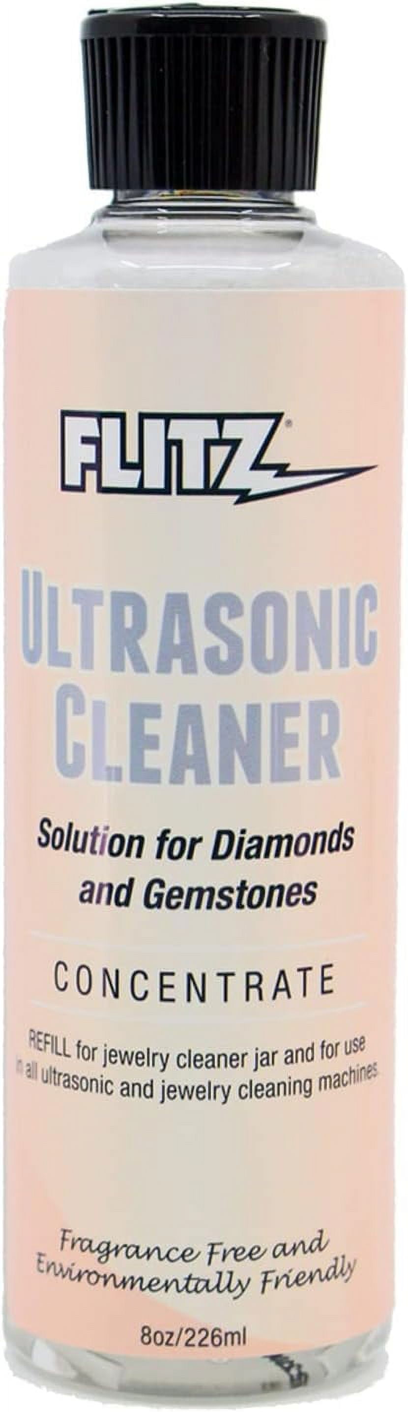 Flitz Ultrasonic Jewelry Cleaning Solution Ring and Jewelry Cleaner