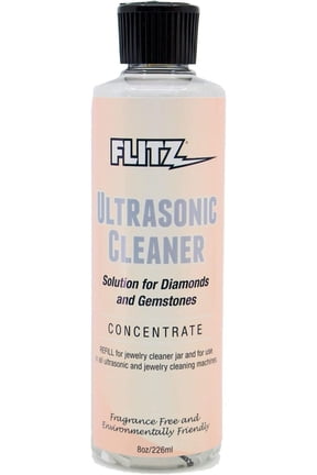 Ultrasonic Jewelry Cleaner Liquid, Delicate Cleaning Solution, 8 oz