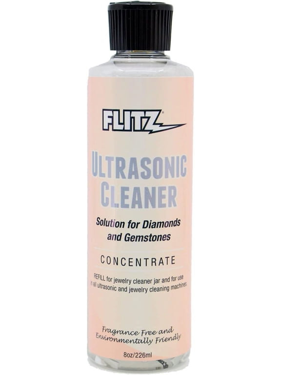 Ultrasonic Jewelry Cleaner Liquid, Delicate Cleaning Solution, 8 oz
