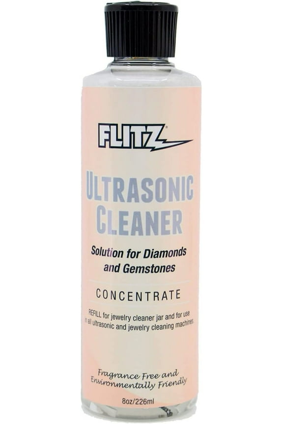 Ultrasonic Jewelry Cleaner Liquid, Delicate Cleaning Solution, 8 oz