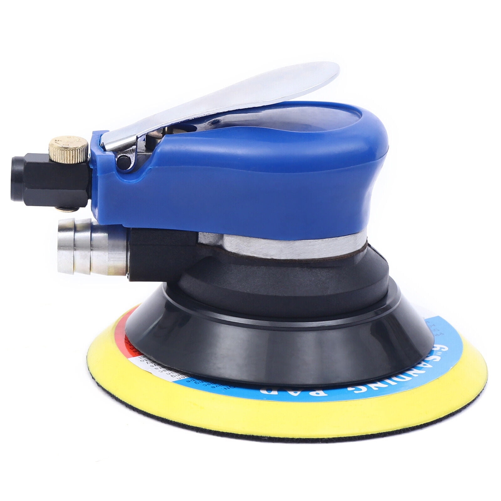 Hand Sander 6" Air Palm Sander Tool 10000RPM Pneumatic Polishing Tool