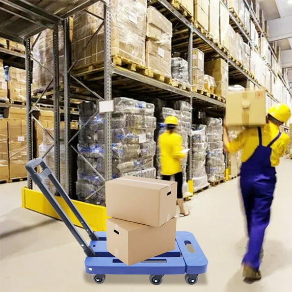 Flkoendmall Portable Carrying Trolley Heavy Duty Carrying Cart Folding Hand Truck 220Lb