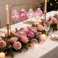 thumbnail image 1 of Fllostpr 24PC Glitter Christmas Ball Ornament Set, Festive Shatterproof Hanging Decor for Xmas Tree Wreath Garland Mantel, Pink 2.4", 1 of 6