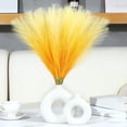 thumbnail image 1 of Fllostpr Christmas 10PC Yellow Faux Pampas Grass, 21.7" Gothic Artificial Flower Stalks for Xmas Tree Wreath Wedding Birthday Party, 1 of 7